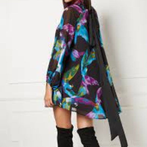 New York & Company Dresses & Skirts - NY&Co Eva Mendez NWT Colorful Parrot Dress Sz XS